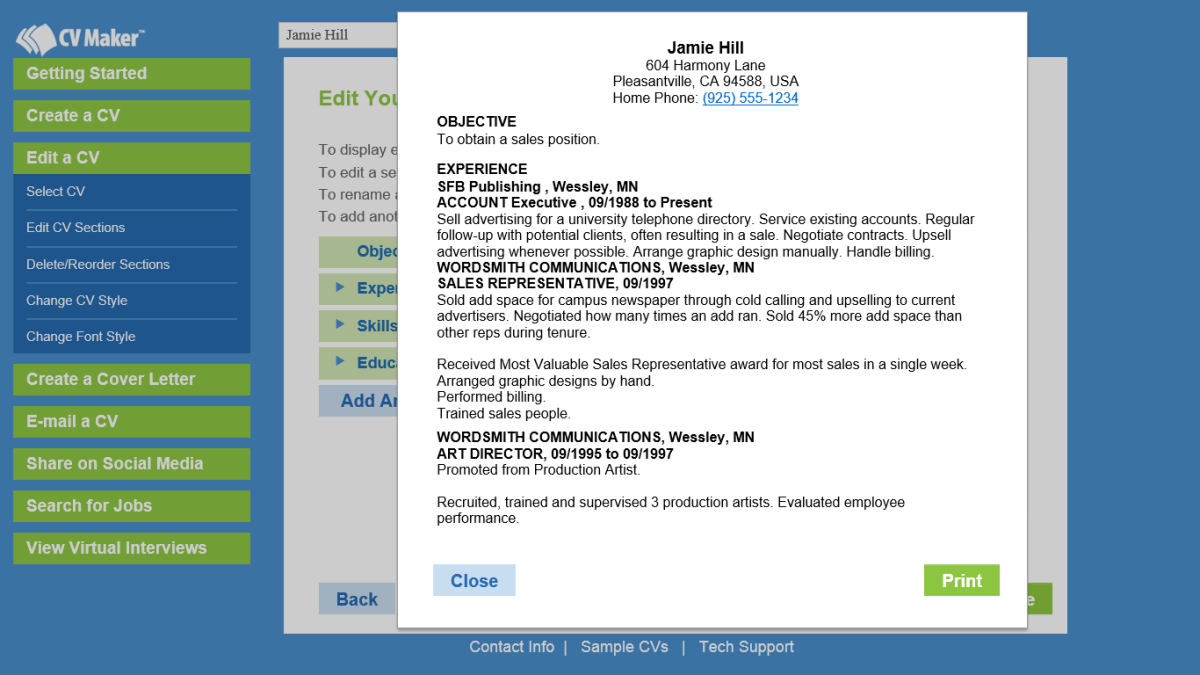 CV Maker™ for Windows | Individual Software