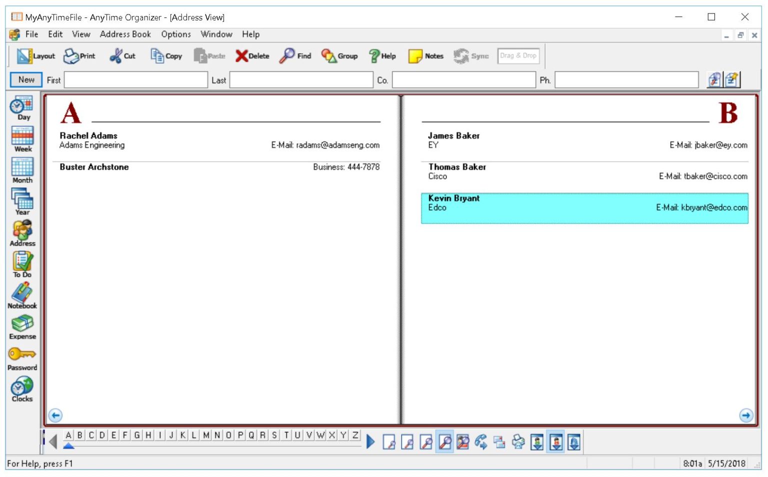 AnyTime® Organizer Standard | Individual Software