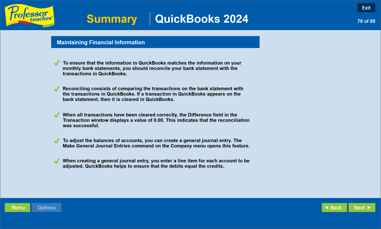 Course Summary
